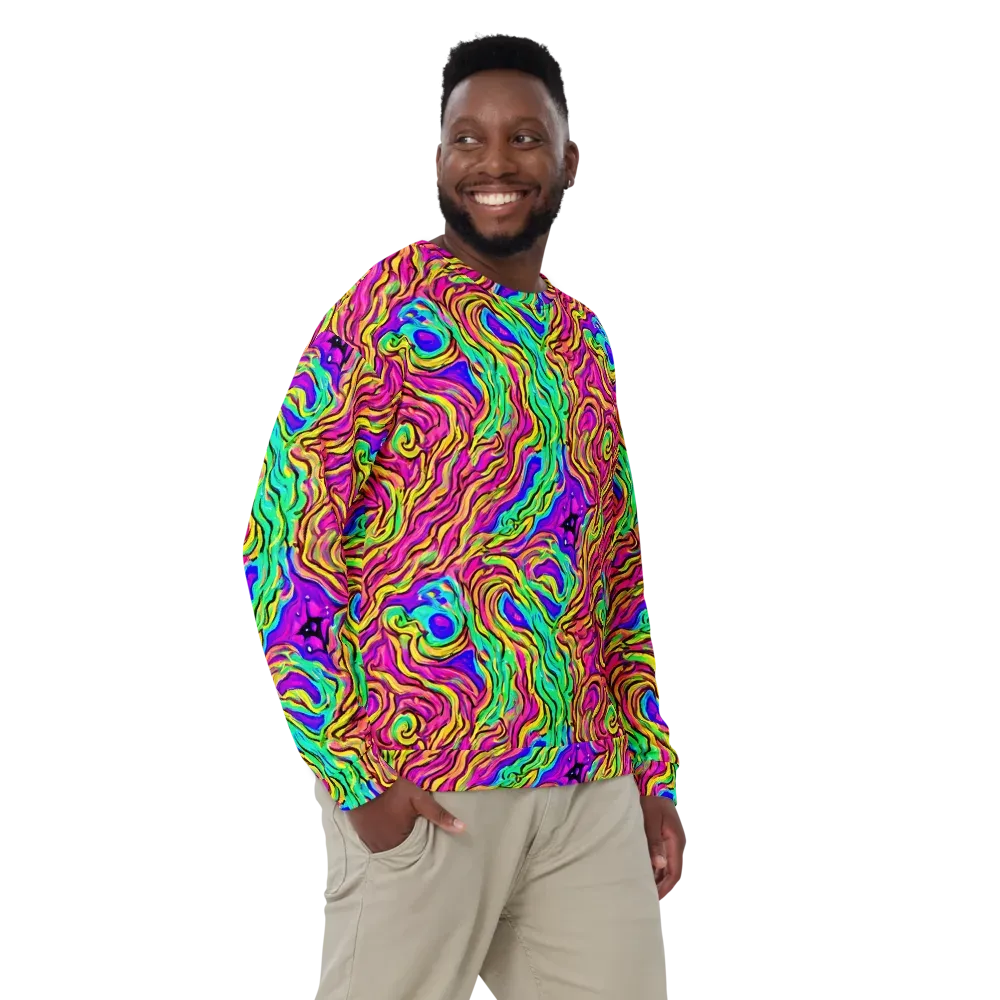 Kaleidoscope Torrent on Sweatshirt — Front