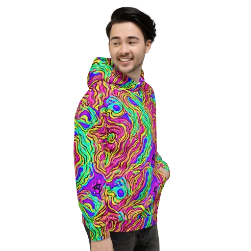 Kaleidoscope Torrent on a Hoodie