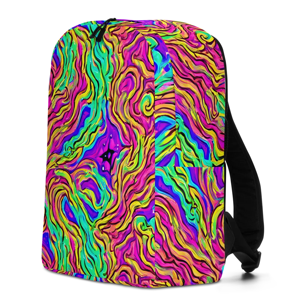 Kaleidoscope Torrent on Minimalist Backpack — Left