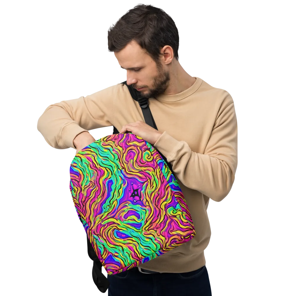 Kaleidoscope Torrent on Minimalist Backpack — Front