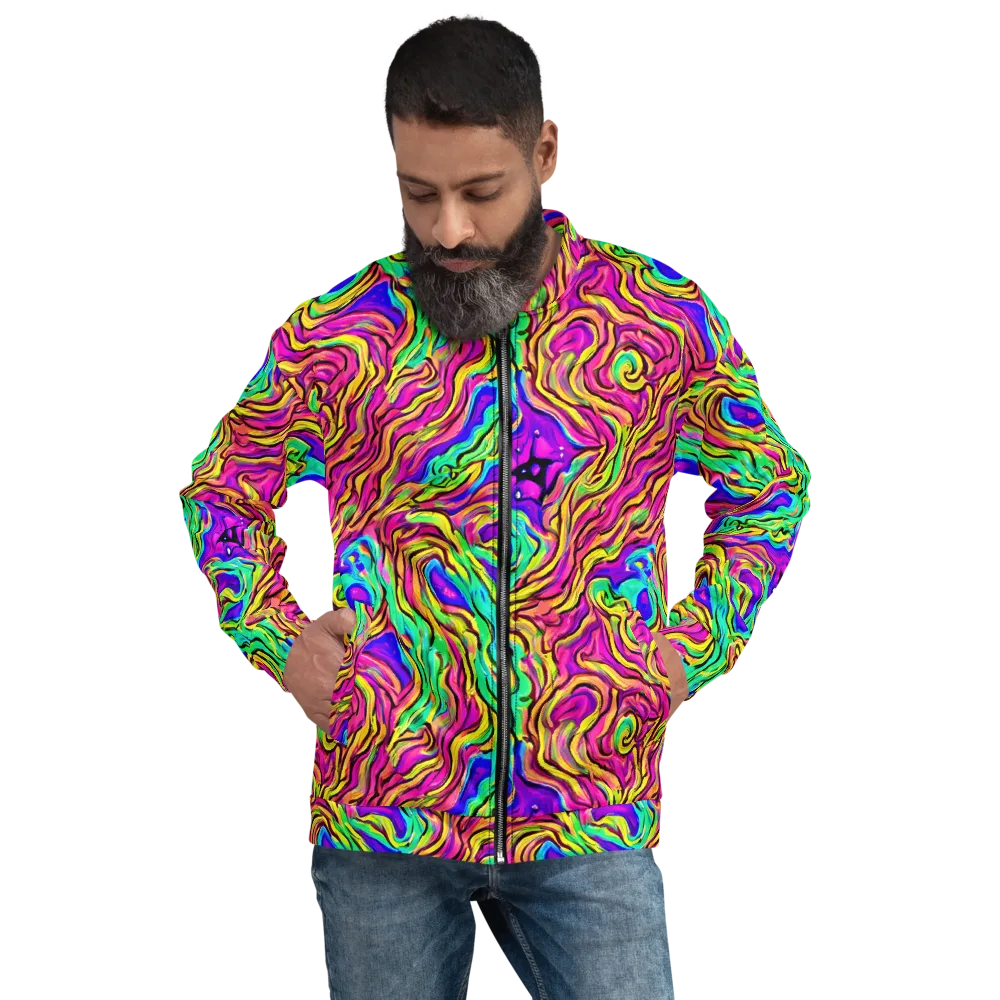 Kaleidoscope Torrent on Bomber Jacket — Front