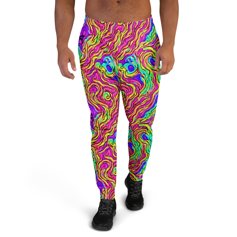 Kaleidoscope Torrent on Men's Joggers — Front