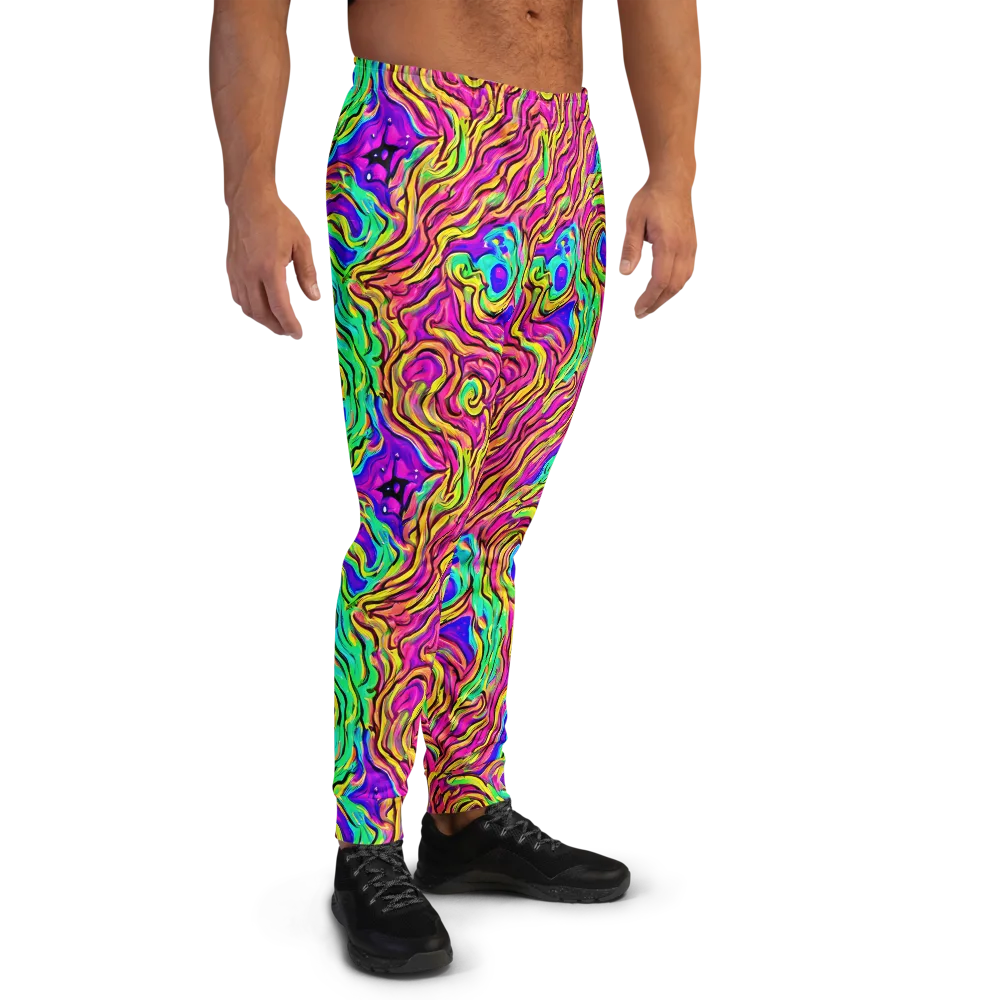 Kaleidoscope Torrent on Men's Joggers — Right
