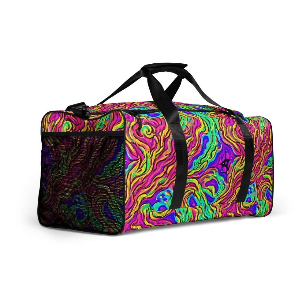 Kaleidoscope Torrent on Duffle Bag — Right Front