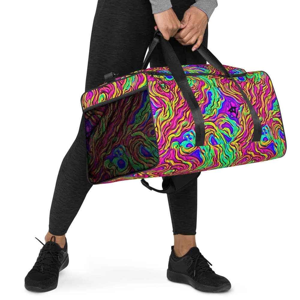 Kaleidoscope Torrent on Duffle Bag — Right Front