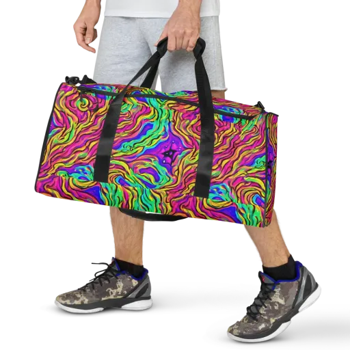 Kaleidoscope Torrent on a Duffle Bag
