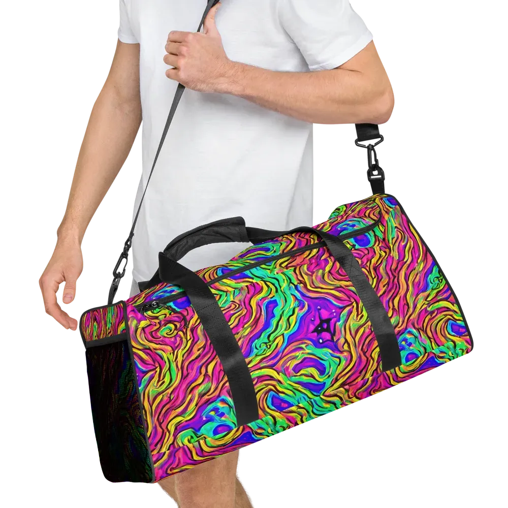 Kaleidoscope Torrent on Duffle Bag — Right Front