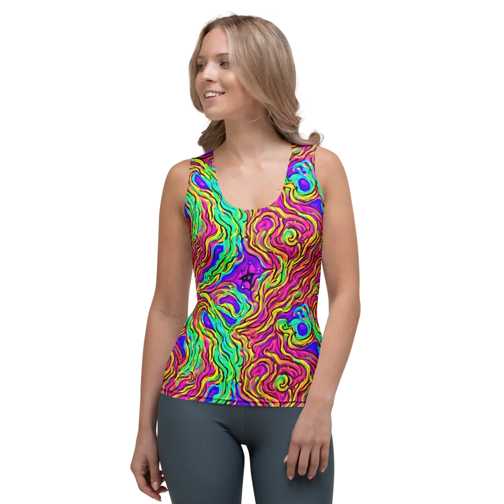 Kaleidoscope Torrent on Women's Tank Top — Front