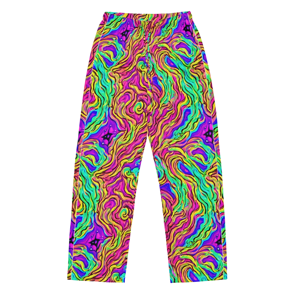 Kaleidoscope Torrent on Women's Pajama Pants — Front