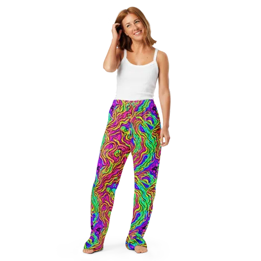 Kaleidoscope Torrent on a Women's Pajama Pants