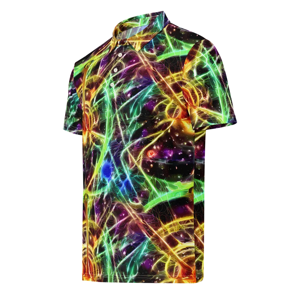 Stellar Thicket on Men's Slim Fit Polo Shirt — Left Front