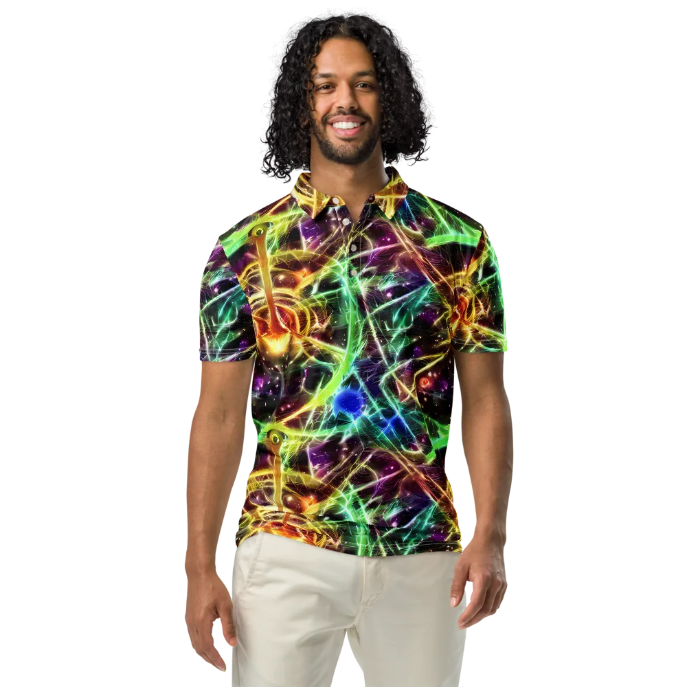 Stellar Thicket on Men's Slim Fit Polo Shirt — Front