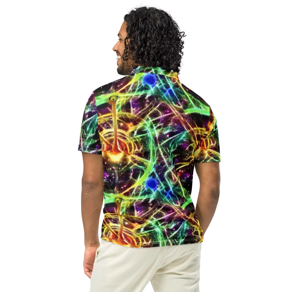 Stellar Thicket on Men's Slim Fit Polo Shirt — Back