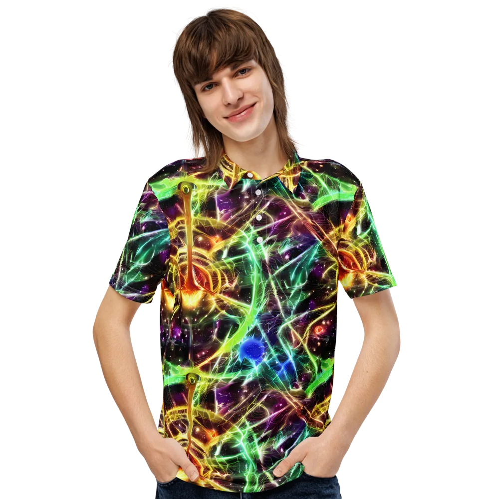 Stellar Thicket on Men's Slim Fit Polo Shirt — Front