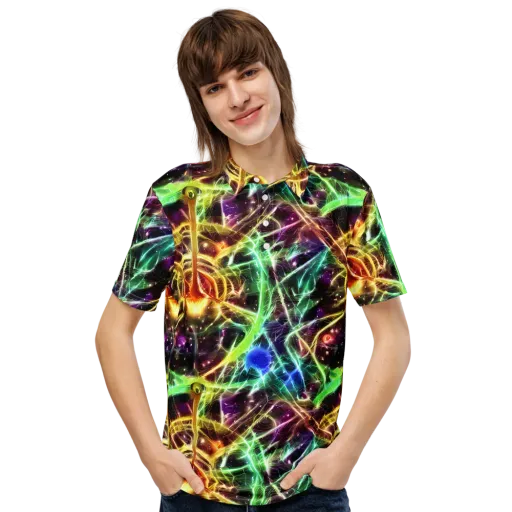Stellar Thicket on a Men's Slim Fit Polo Shirt
