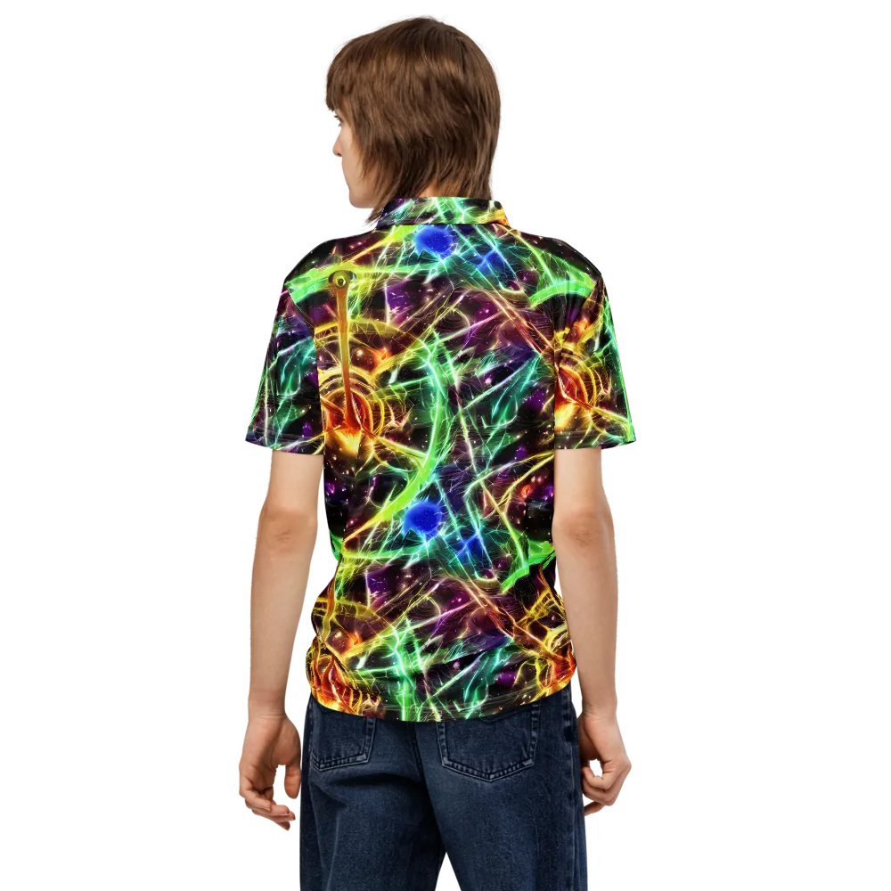 Stellar Thicket on Men's Slim Fit Polo Shirt — Back