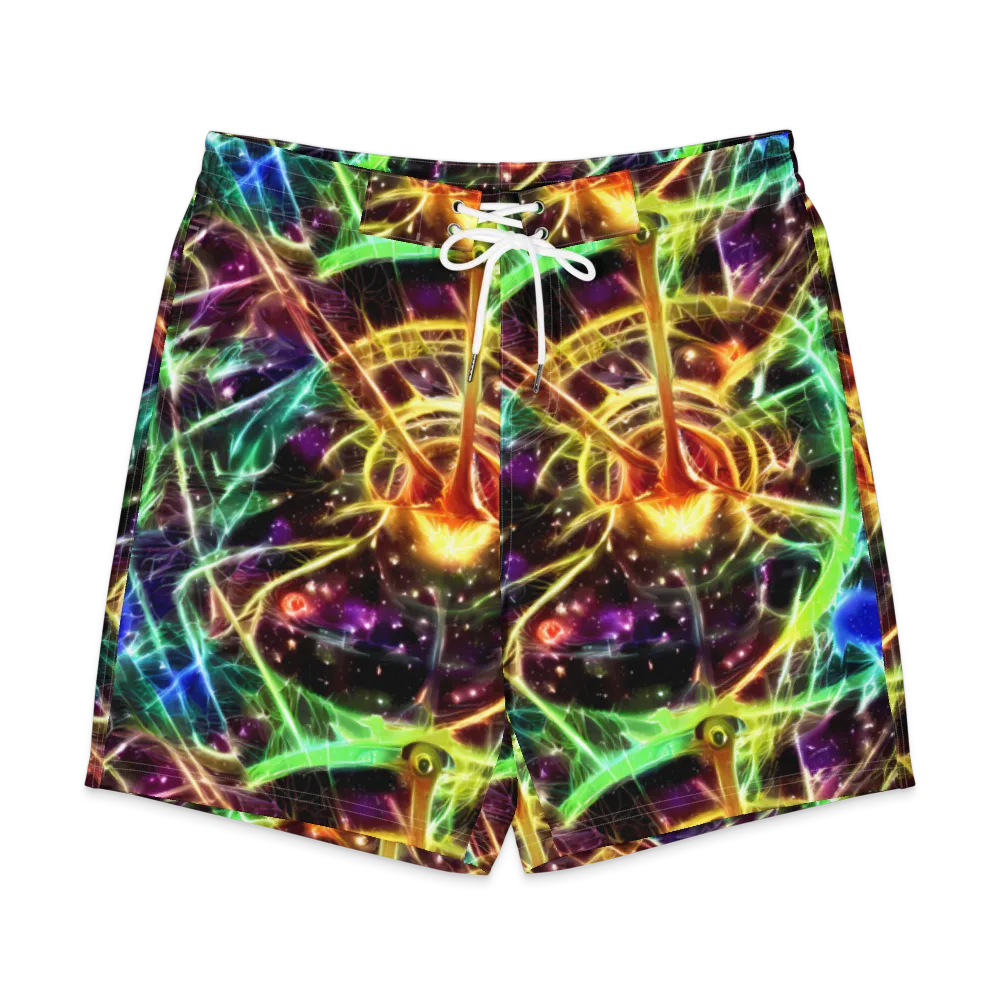 Stellar Thicket on Men's Board Shorts — Front