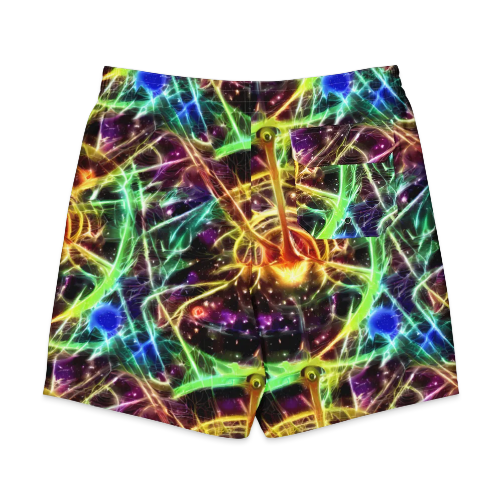 Stellar Thicket on Men's Board Shorts — Back