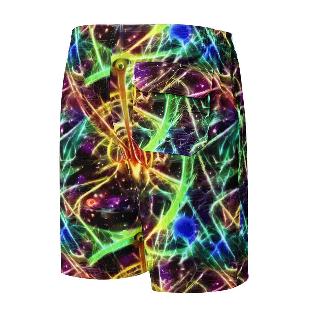 Stellar Thicket on Men's Board Shorts — Back