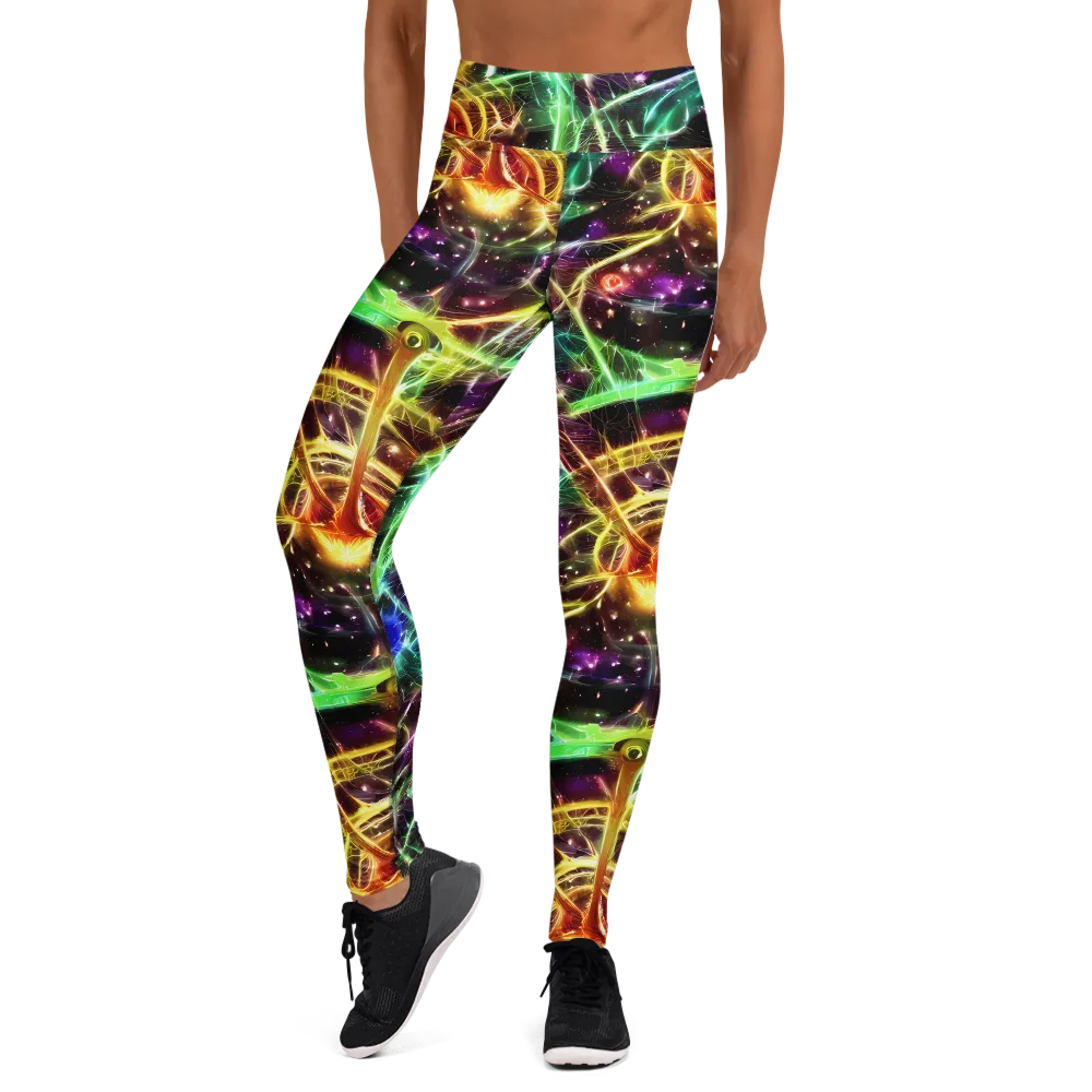 Stellar Thicket on Yoga Leggings — Front