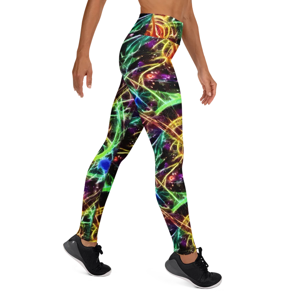 Stellar Thicket on Yoga Leggings — Right