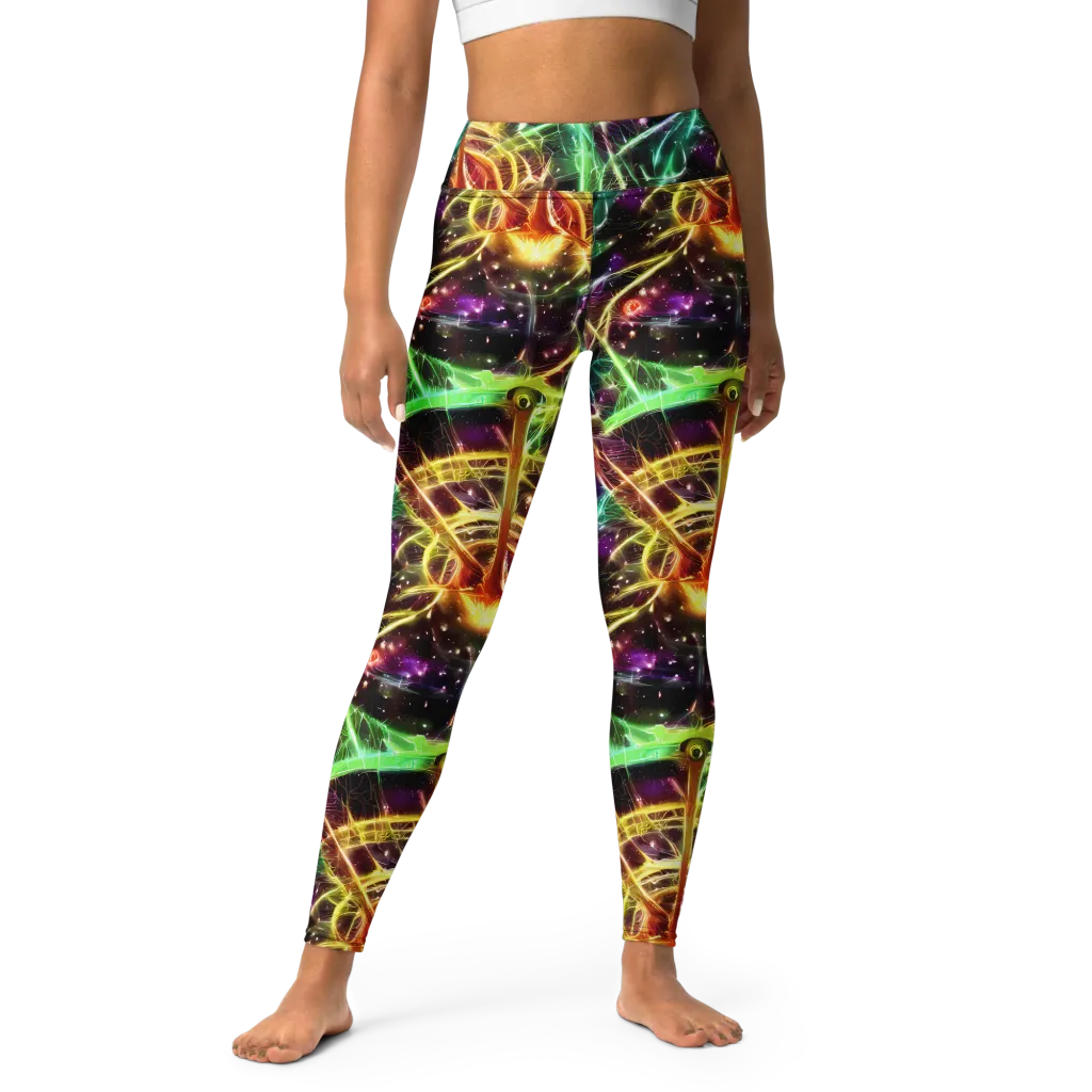 Stellar Thicket on Yoga Leggings — Front