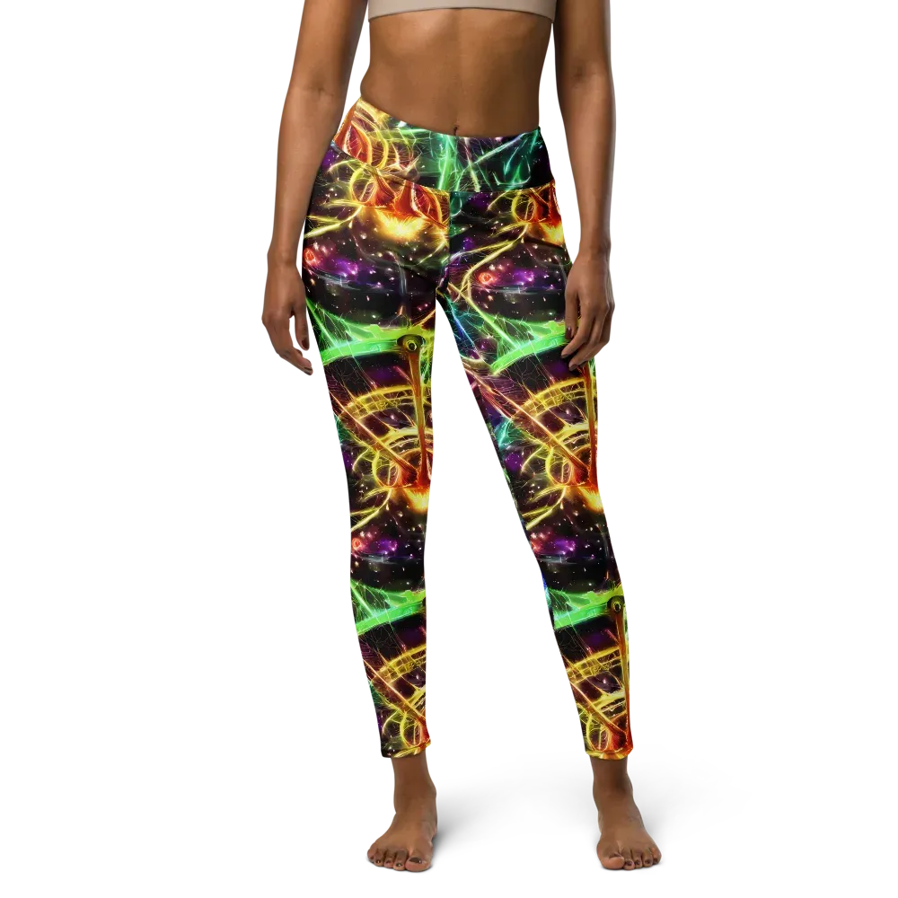 Stellar Thicket on Yoga Leggings — Front