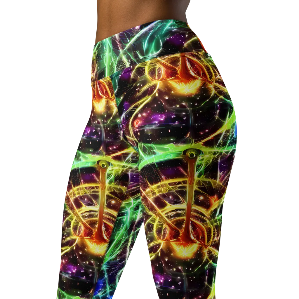 Stellar Thicket on Yoga Leggings — Left Front