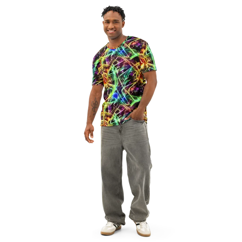 Stellar Thicket on Men's Cotton Crew Neck T-Shirt — Front