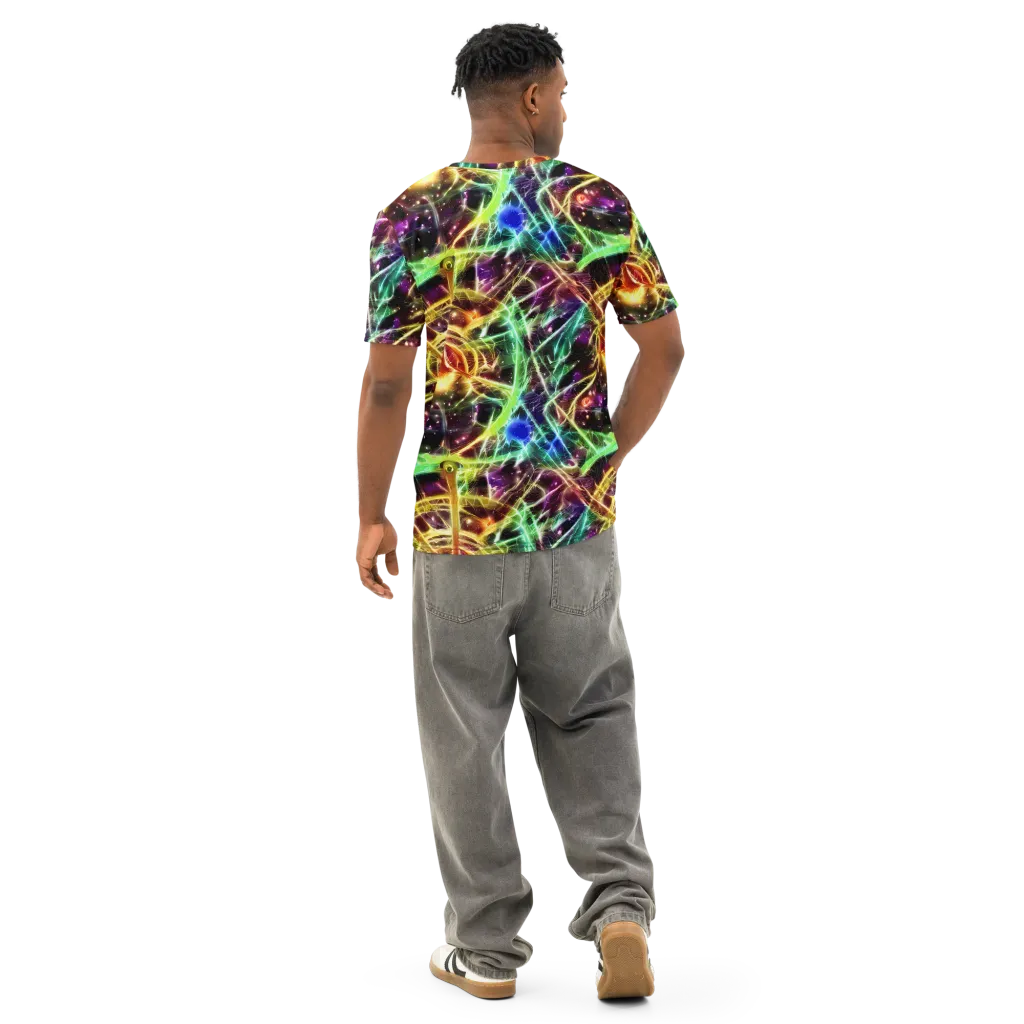 Stellar Thicket on Men's Cotton Crew Neck T-Shirt — Back