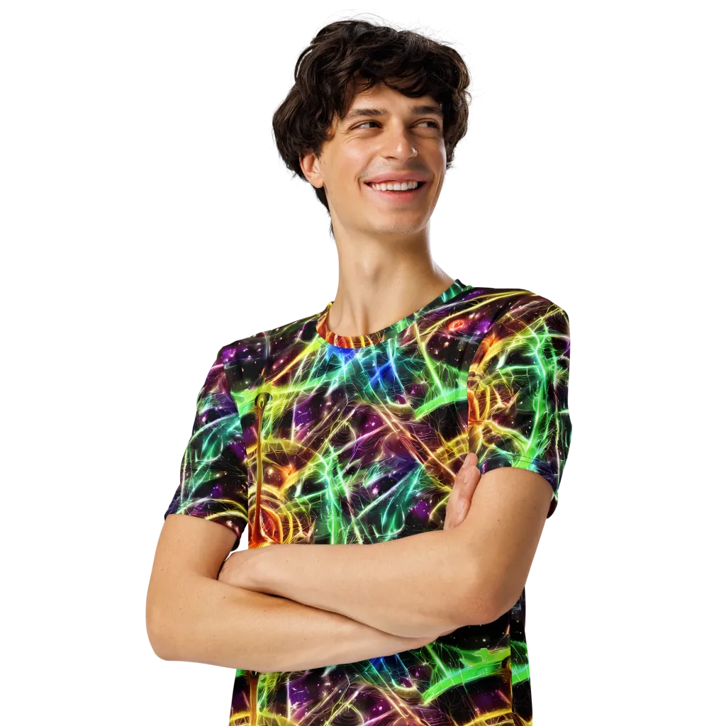 Stellar Thicket on Men's Crew Neck T-Shirt — Left Front