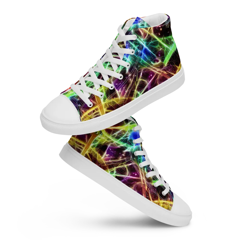 Stellar Thicket on Men's High Top Canvas Shoes — Front