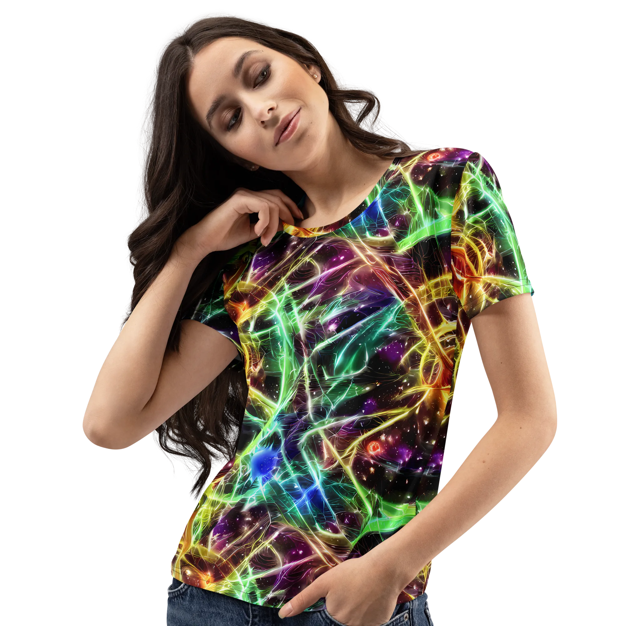 Stellar Thicket on Women's Crew Neck T-Shirt — Left Front
