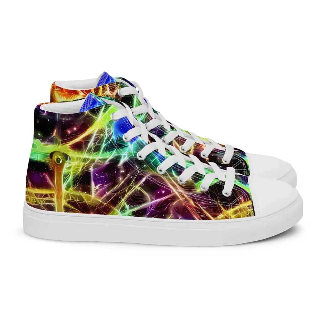 Stellar Thicket on Women's High Top Canvas Shoes — Right