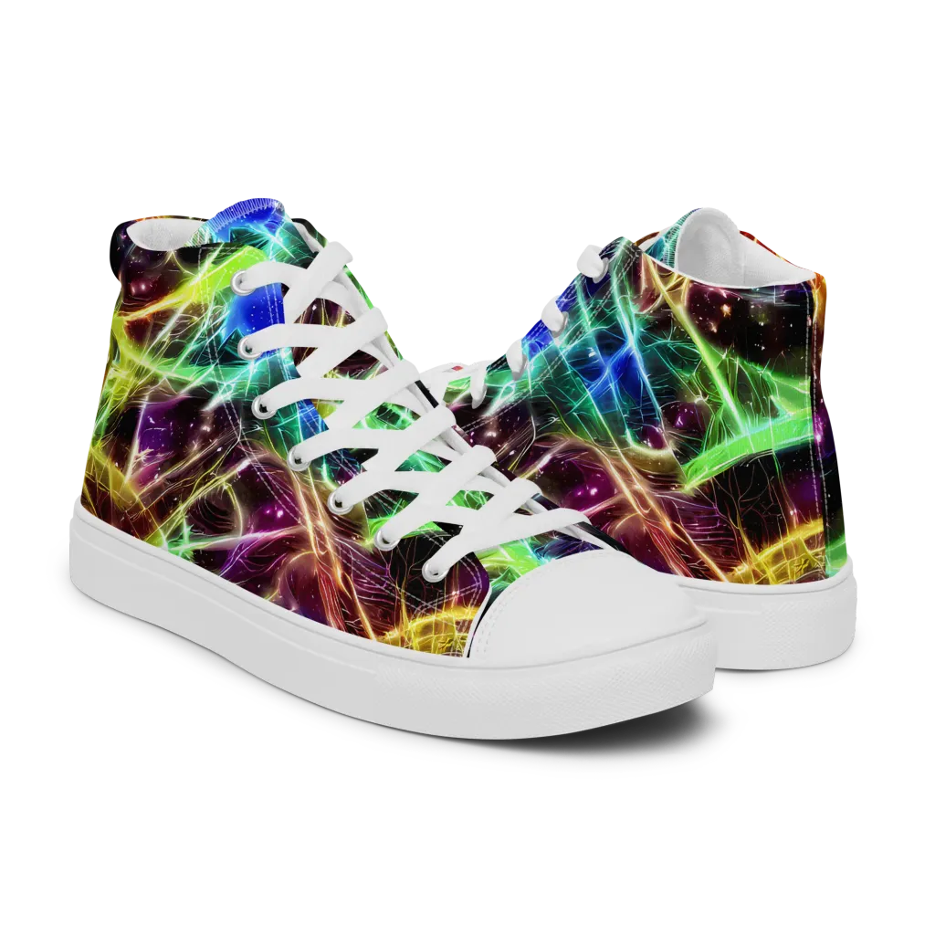 Stellar Thicket on Women's High Top Canvas Shoes — Right