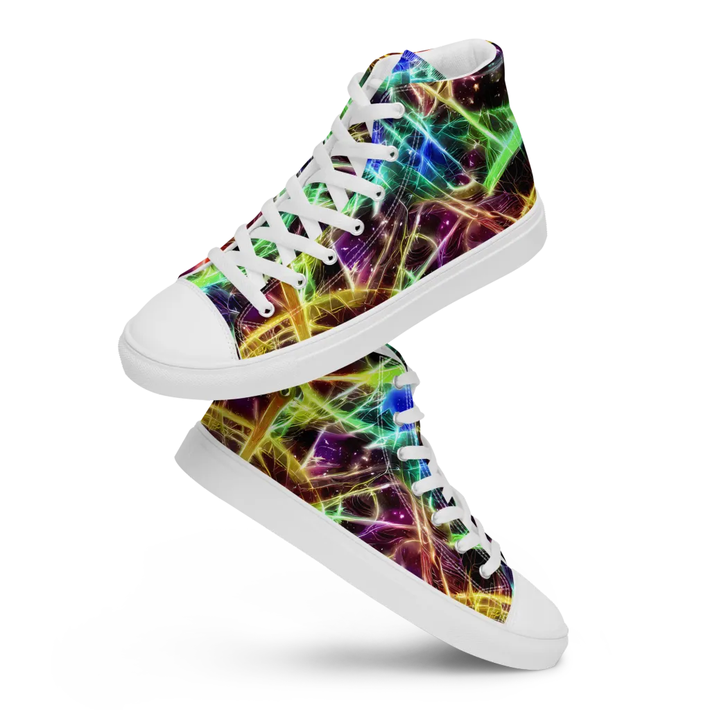 Stellar Thicket on Women's High Top Canvas Shoes — Front