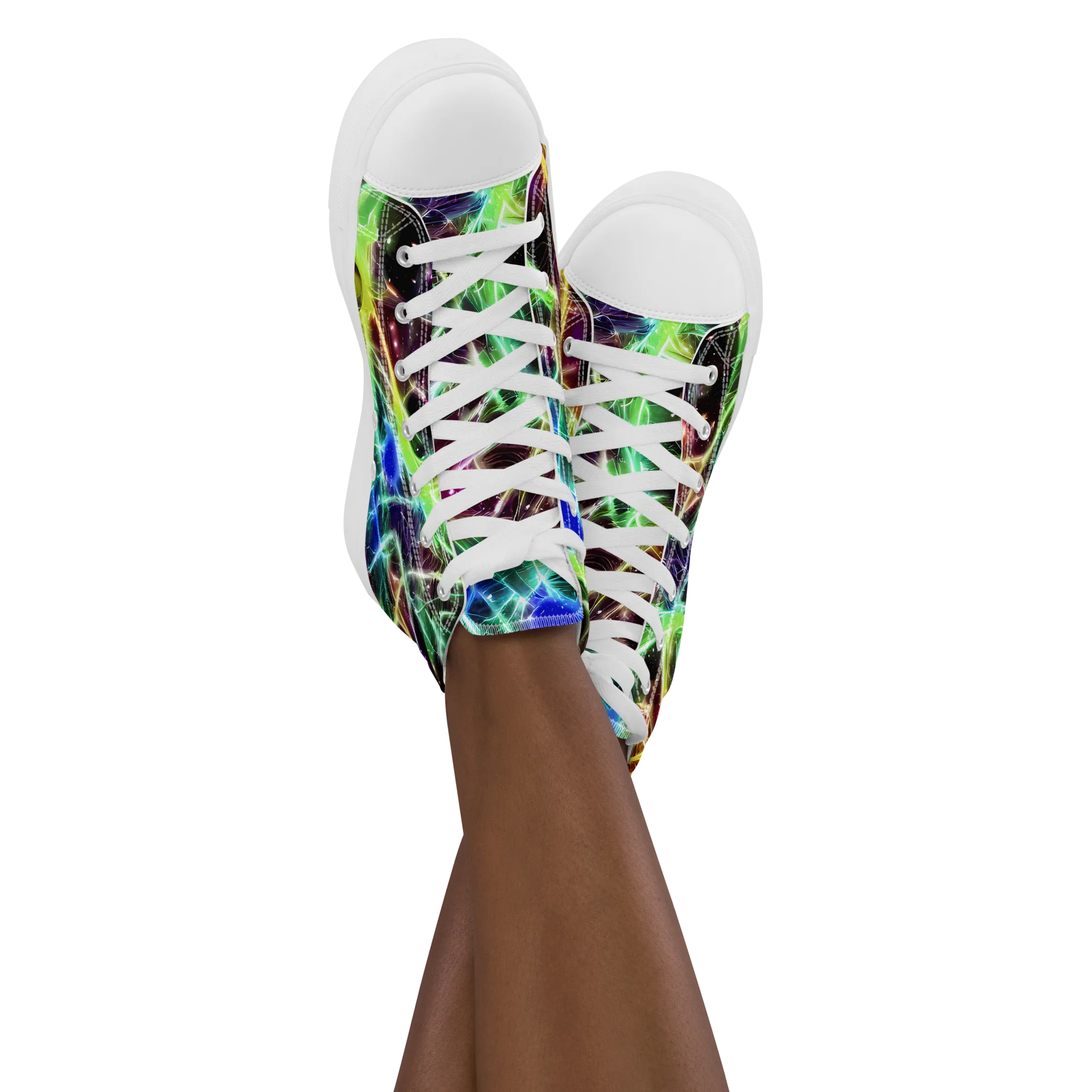 Stellar Thicket on Women's High Top Canvas Shoes — Front