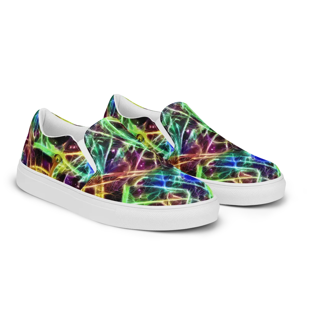 Stellar Thicket on Men's Slip-On Canvas Shoes — Right Front