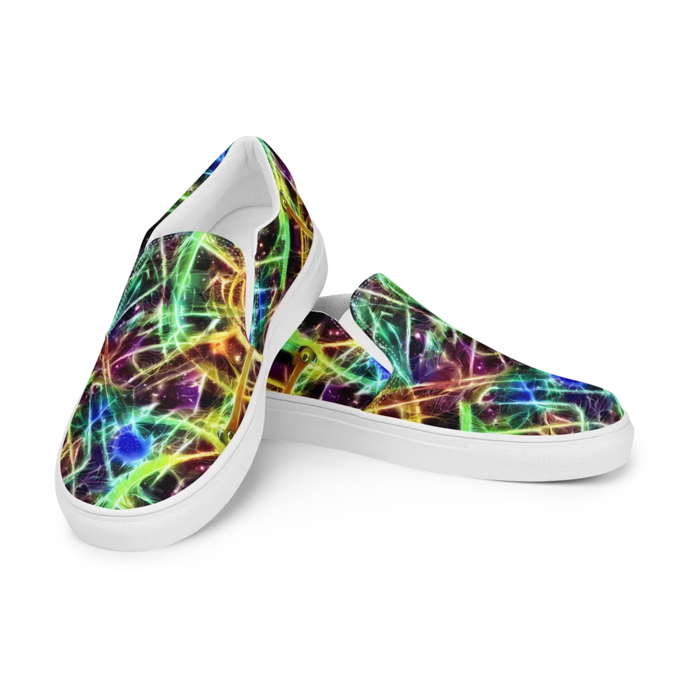 Stellar Thicket on Men's Slip-On Canvas Shoes — Left Front