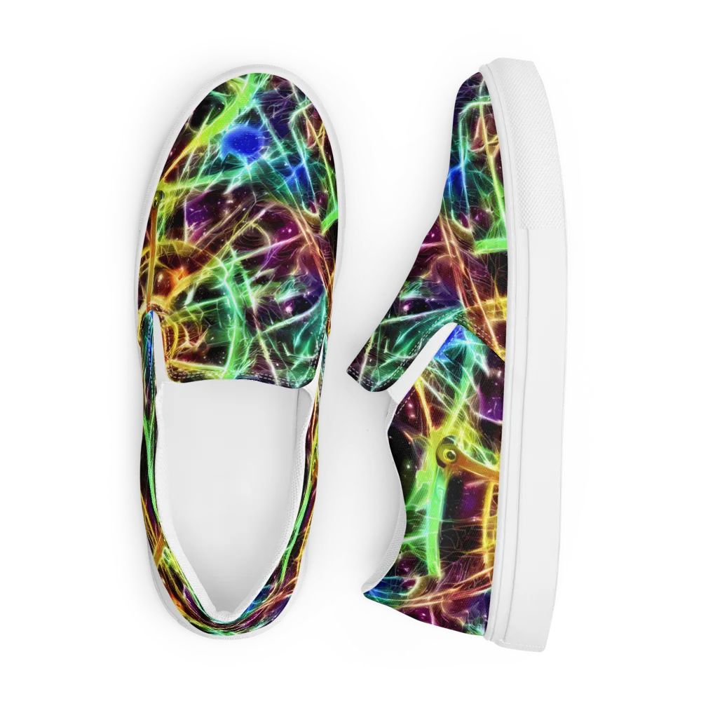 Stellar Thicket on Men's Slip-On Canvas Shoes — Front