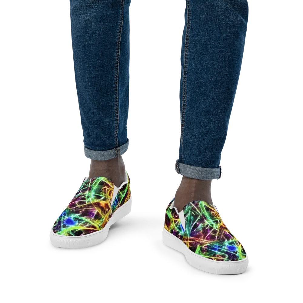 Stellar Thicket on Men's Slip-On Canvas Shoes — Front