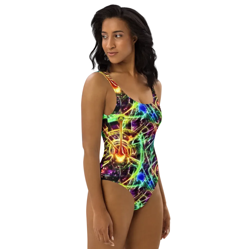 Stellar Thicket on One-Piece Swimsuit — Right