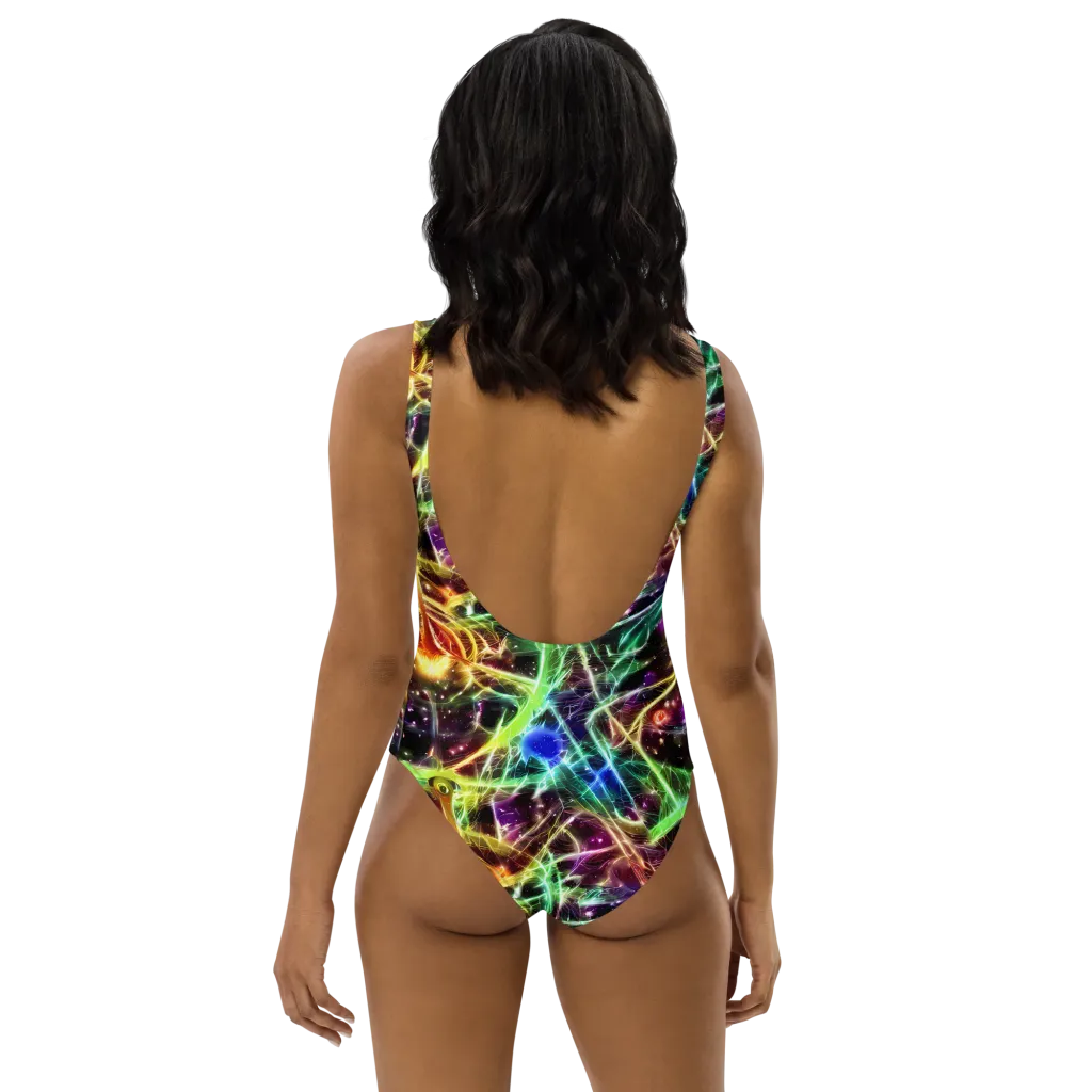 Stellar Thicket on One-Piece Swimsuit — Back