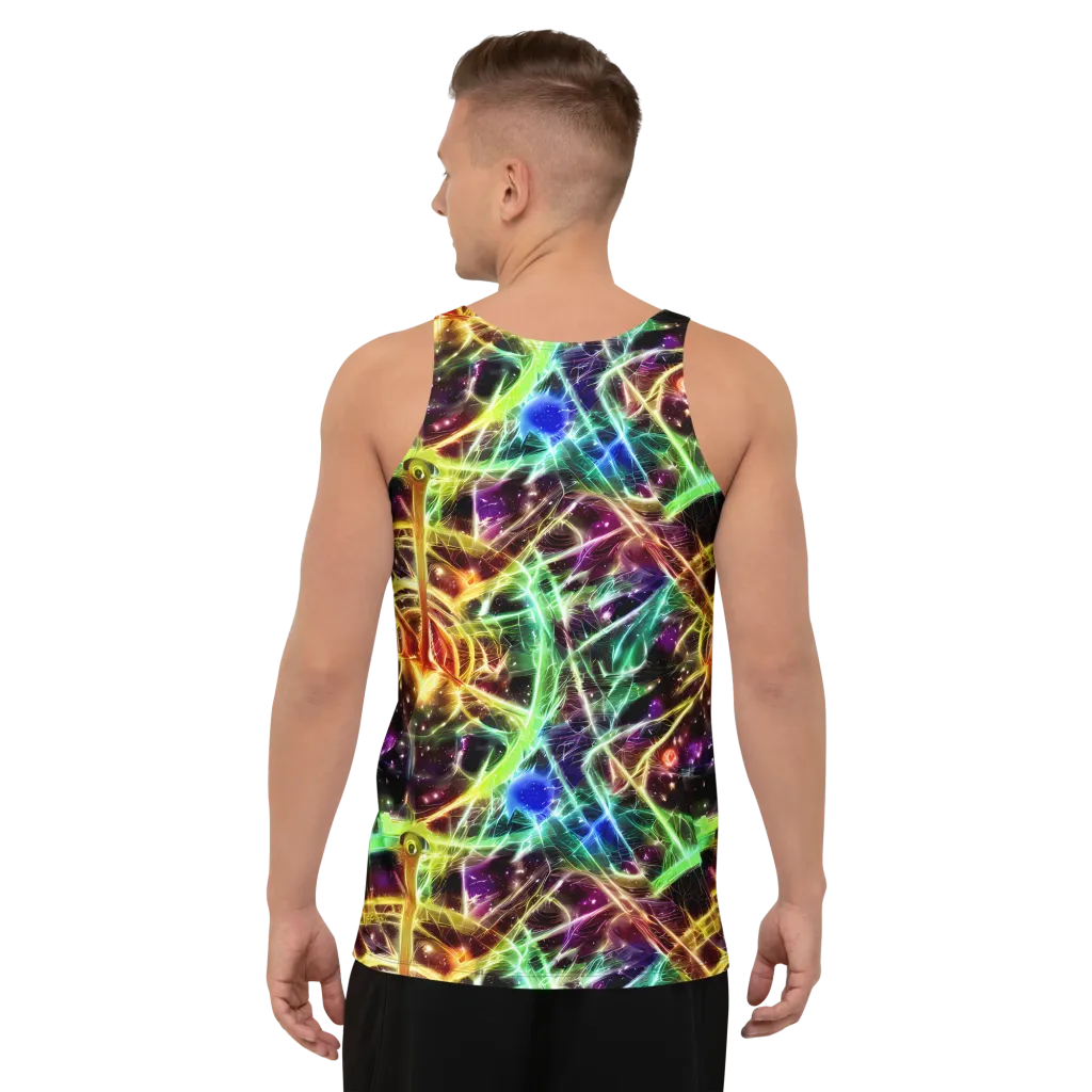 Stellar Thicket on Men's Tank Top — Back