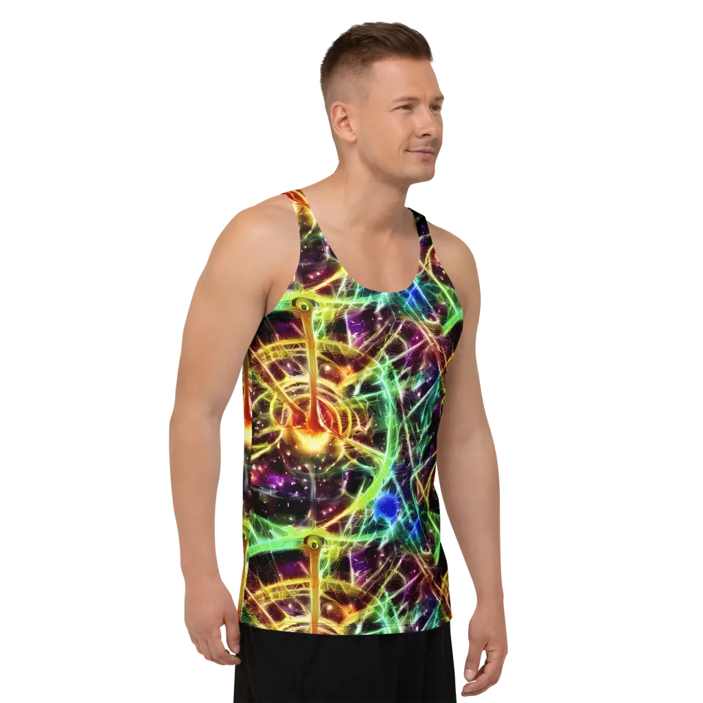 Stellar Thicket on Men's Tank Top — Right Front