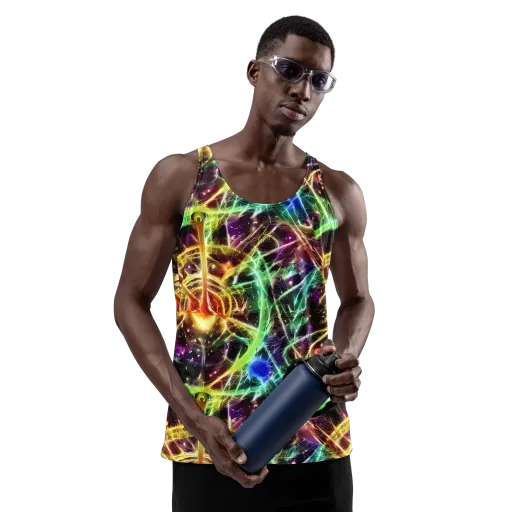 Stellar Thicket on a Men's Tank Top