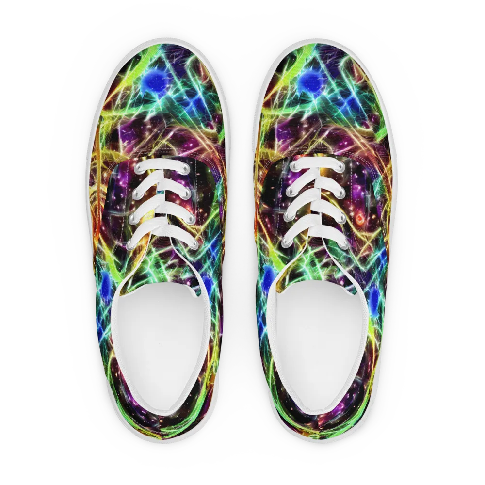 Stellar Thicket on Men's Lace-Up Canvas Shoes — Front