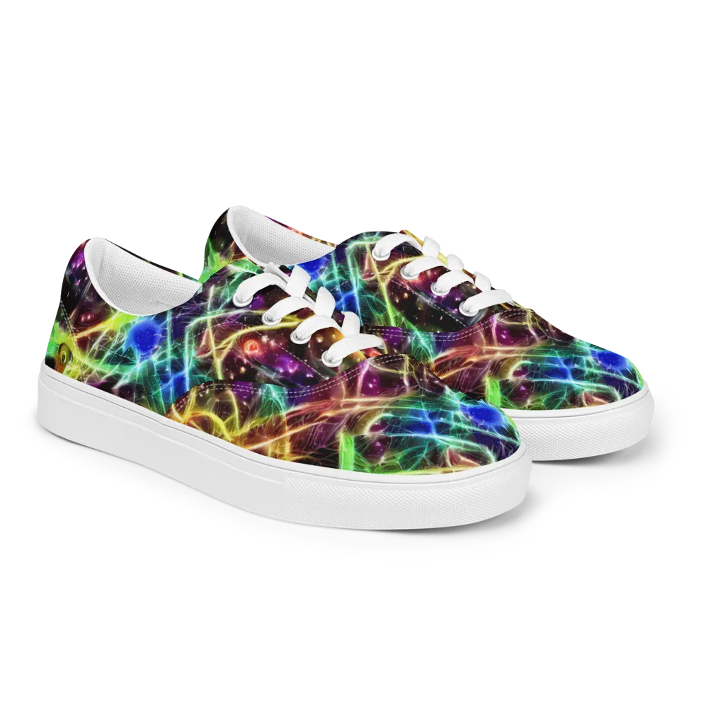 Stellar Thicket on Men's Lace-Up Canvas Shoes — Right Front