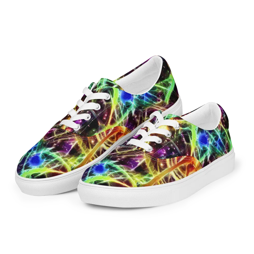 Stellar Thicket on Men's Lace-Up Canvas Shoes — Left Front