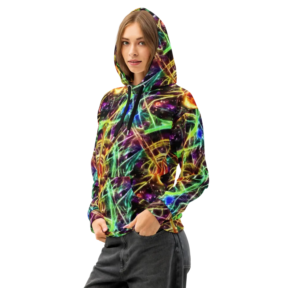 Stellar Thicket on Cotton Hoodie — Left Front